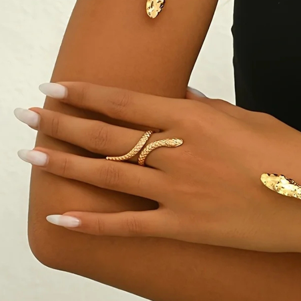 Bague Serpent Dorée femme