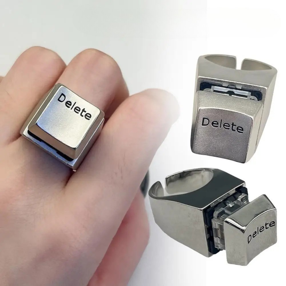 Bague Bouton Delete