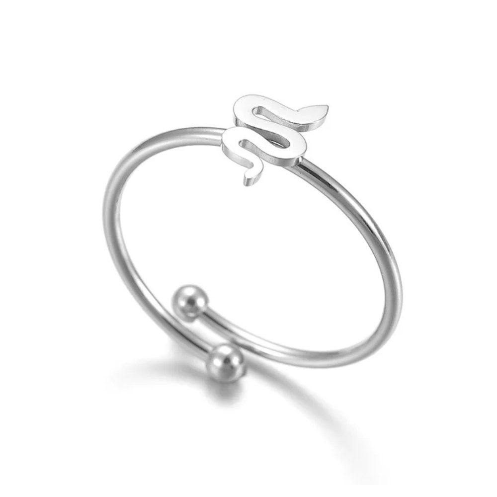 Bague Fine Serpent argent