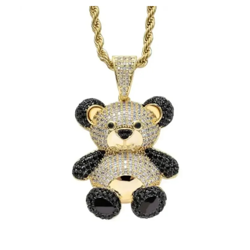 Collier Ours Strass