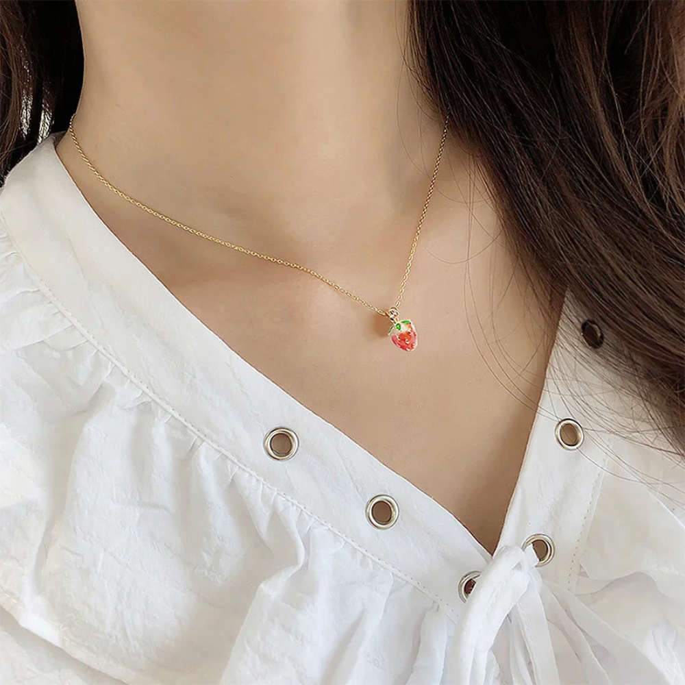Collier Fraise Fille