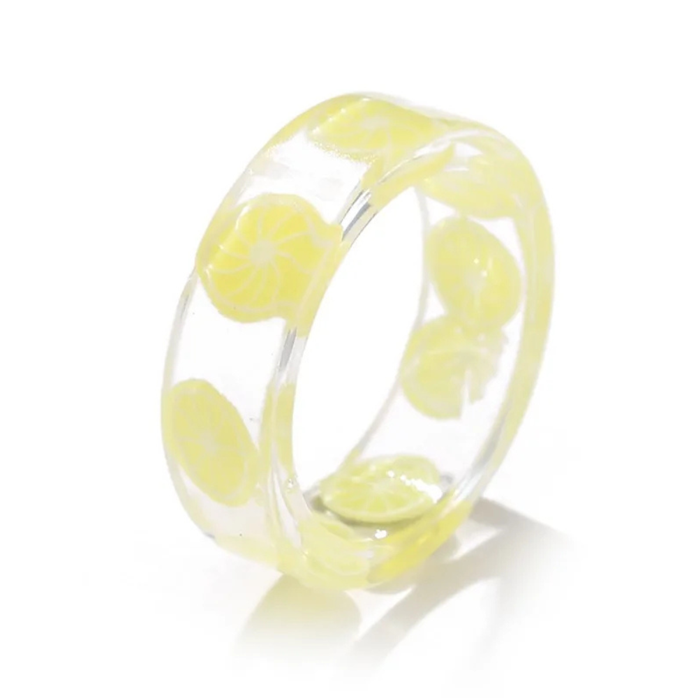 bague citron transparente