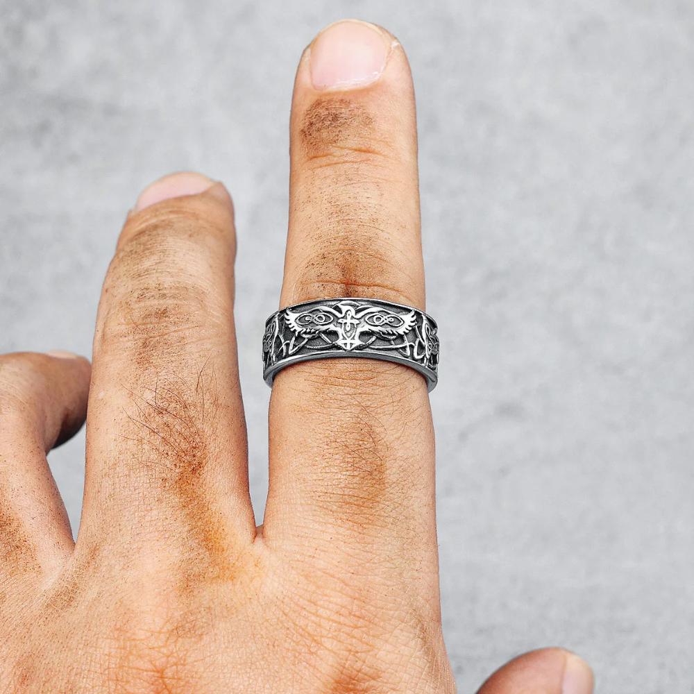 Bague Phœnix Viking homme