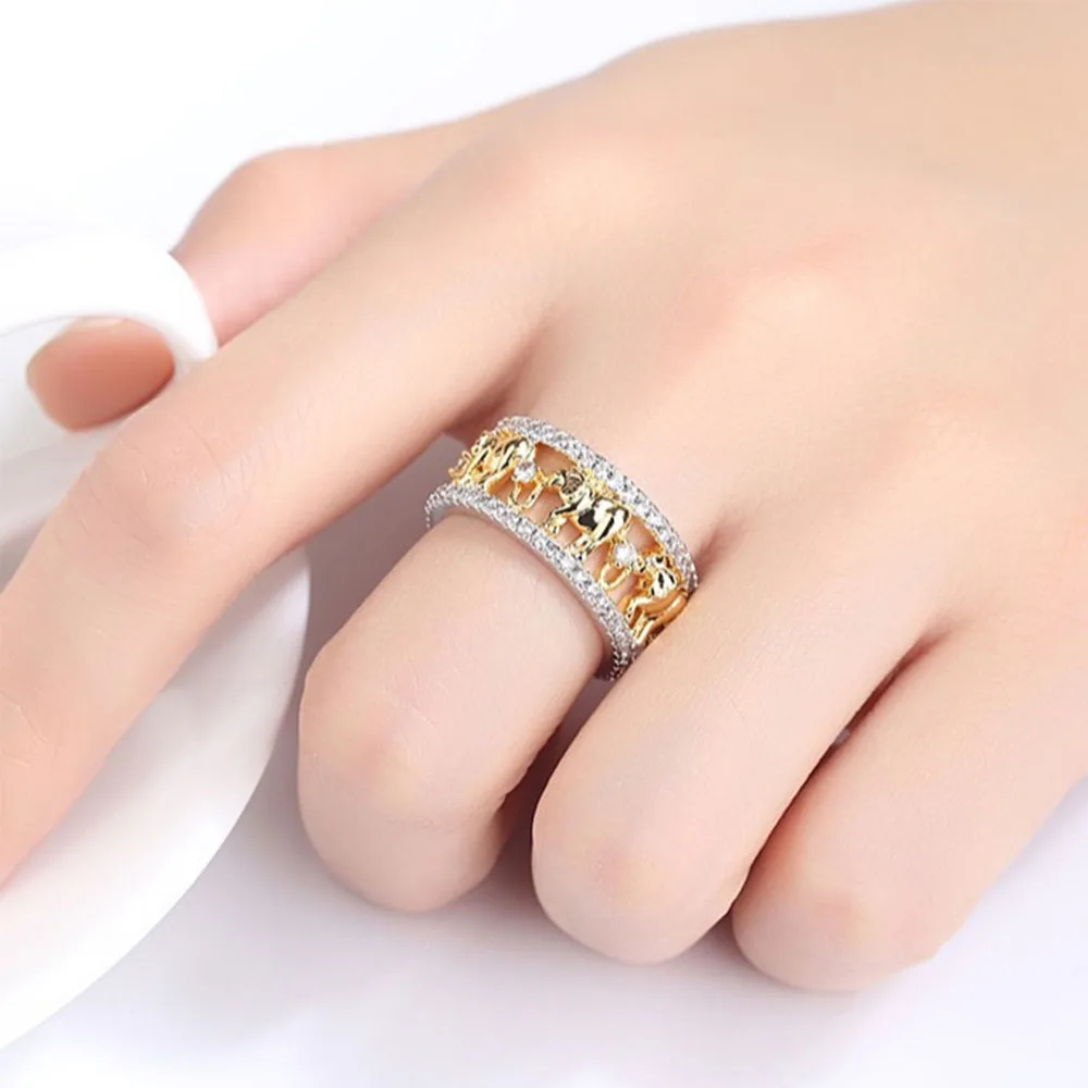 Bague Éléphant Or Argent femme