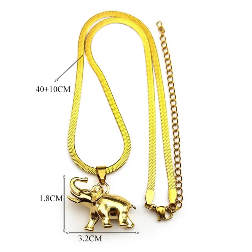 Pendentif Éléphant Asiatique femme
