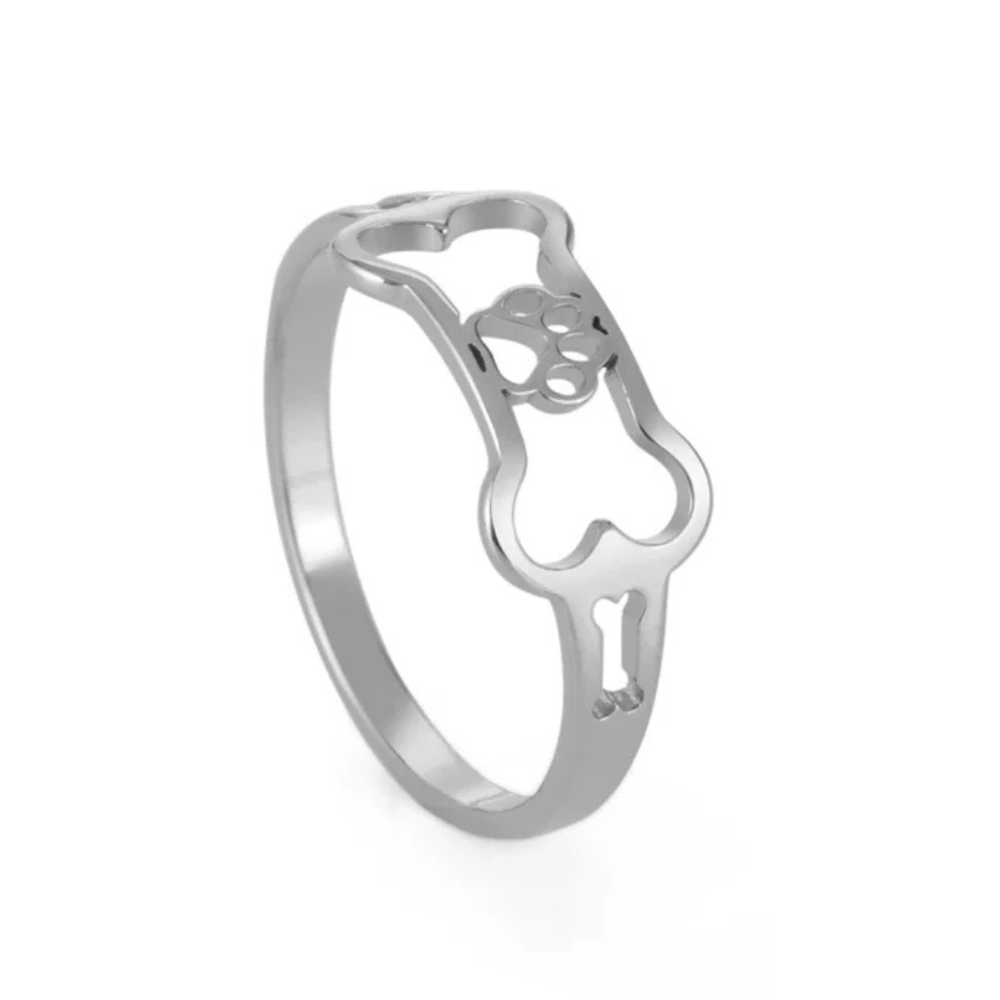 Bague Os de Chien argent