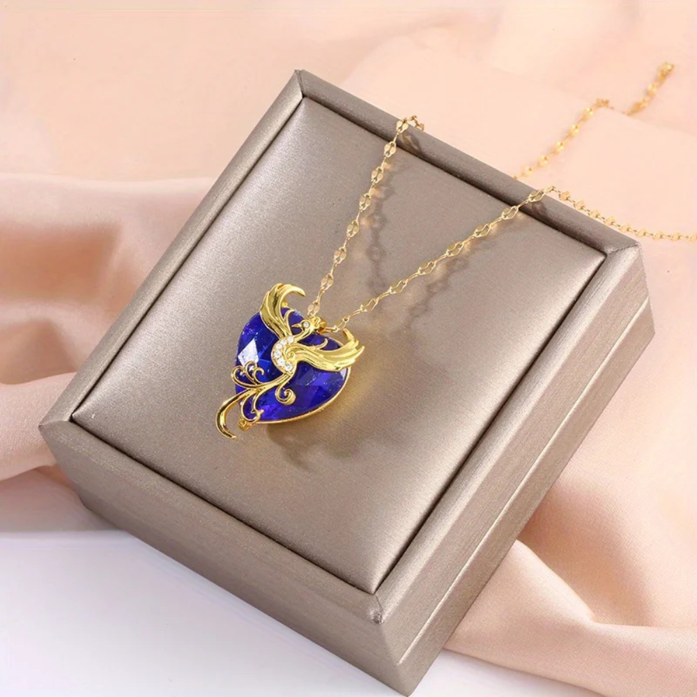 Collier Phœnix sur Cœur