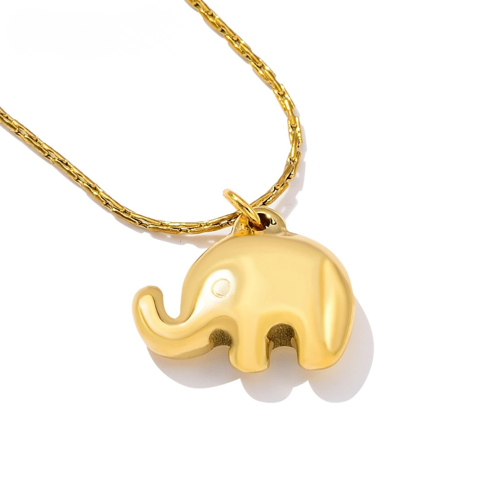 Collier Éléphant Femme acier inox