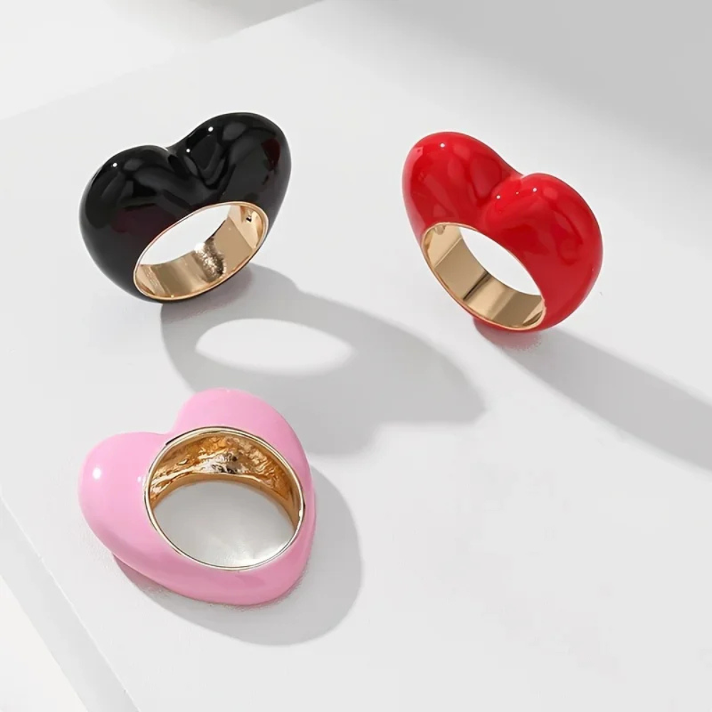 Bague Coeur Fashion vernis