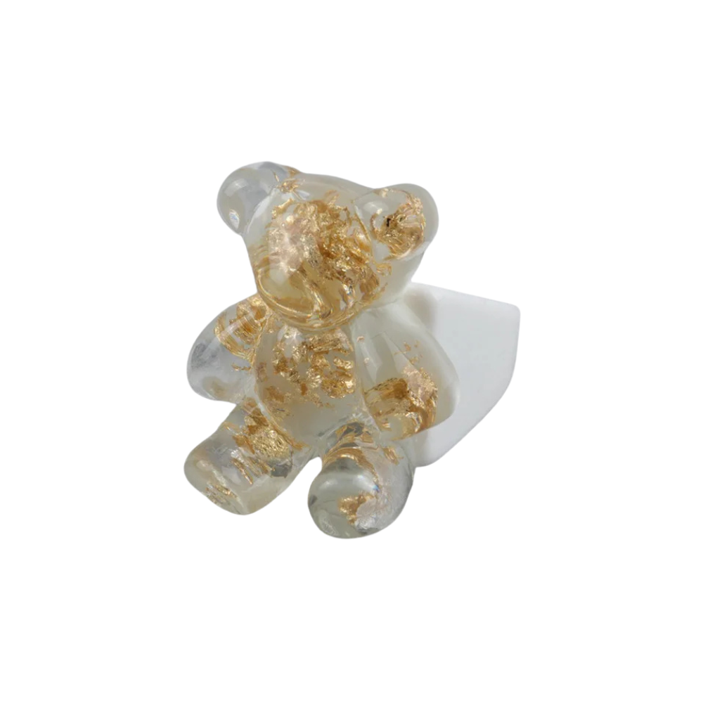 Bague Ourson Paillettes blanche