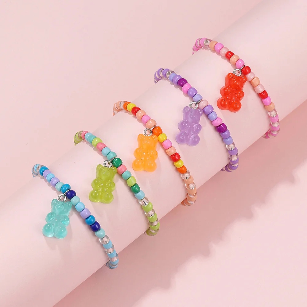 Bracelet Ourson Perle couleur