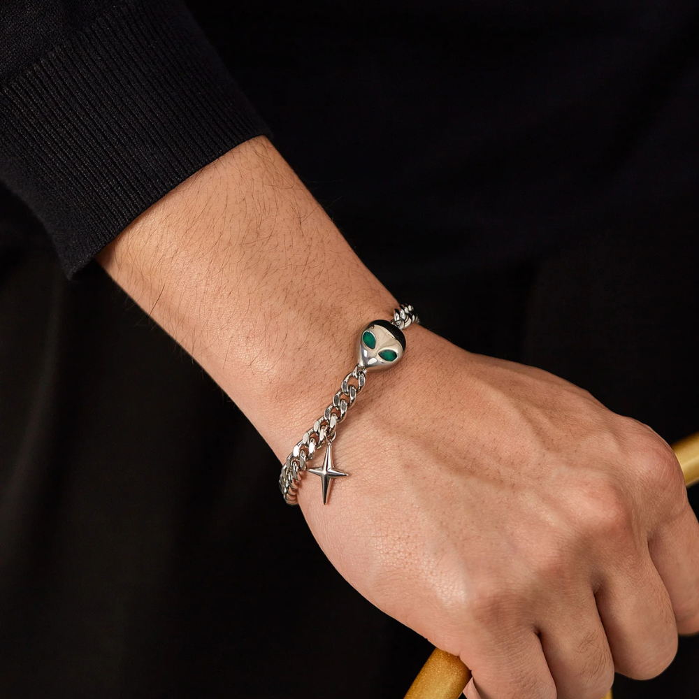 Bracelet Alien Homme argent