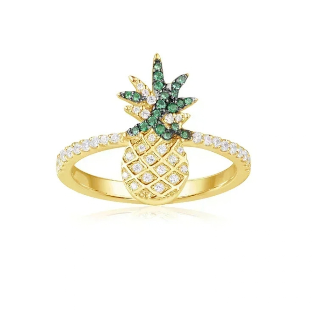 Bague Ananas Strass