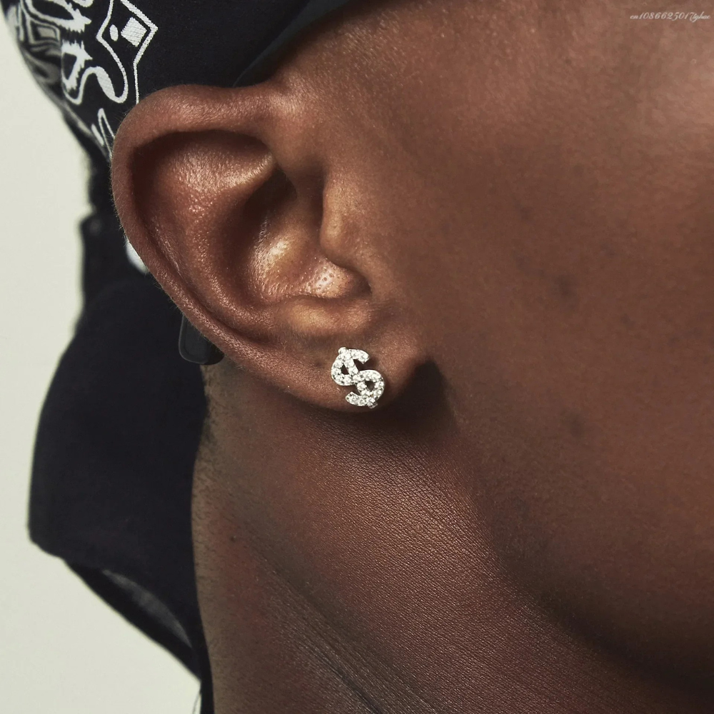 Boucles d'Oreilles Dollar Strass