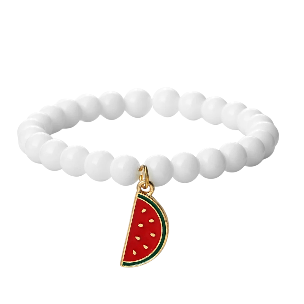 Bracelet Perles Pastèque