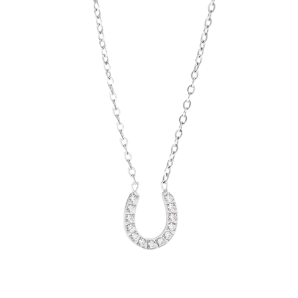 Collier Fer à Cheval Fille argent