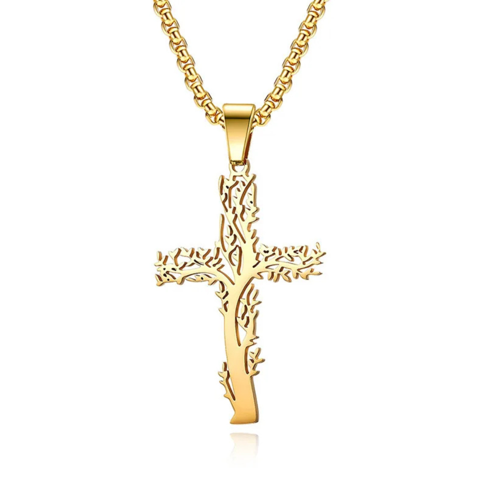 Collier Croix Arbre