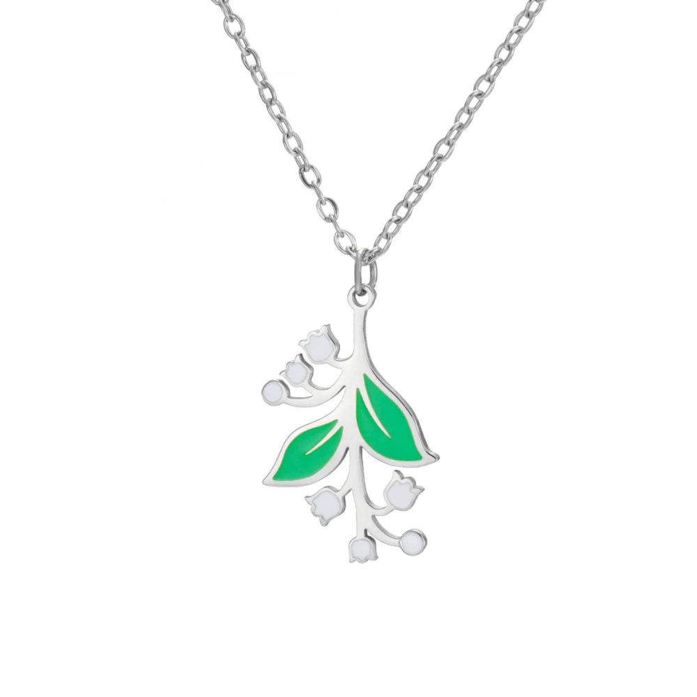 Collier Fleur Muguet argent