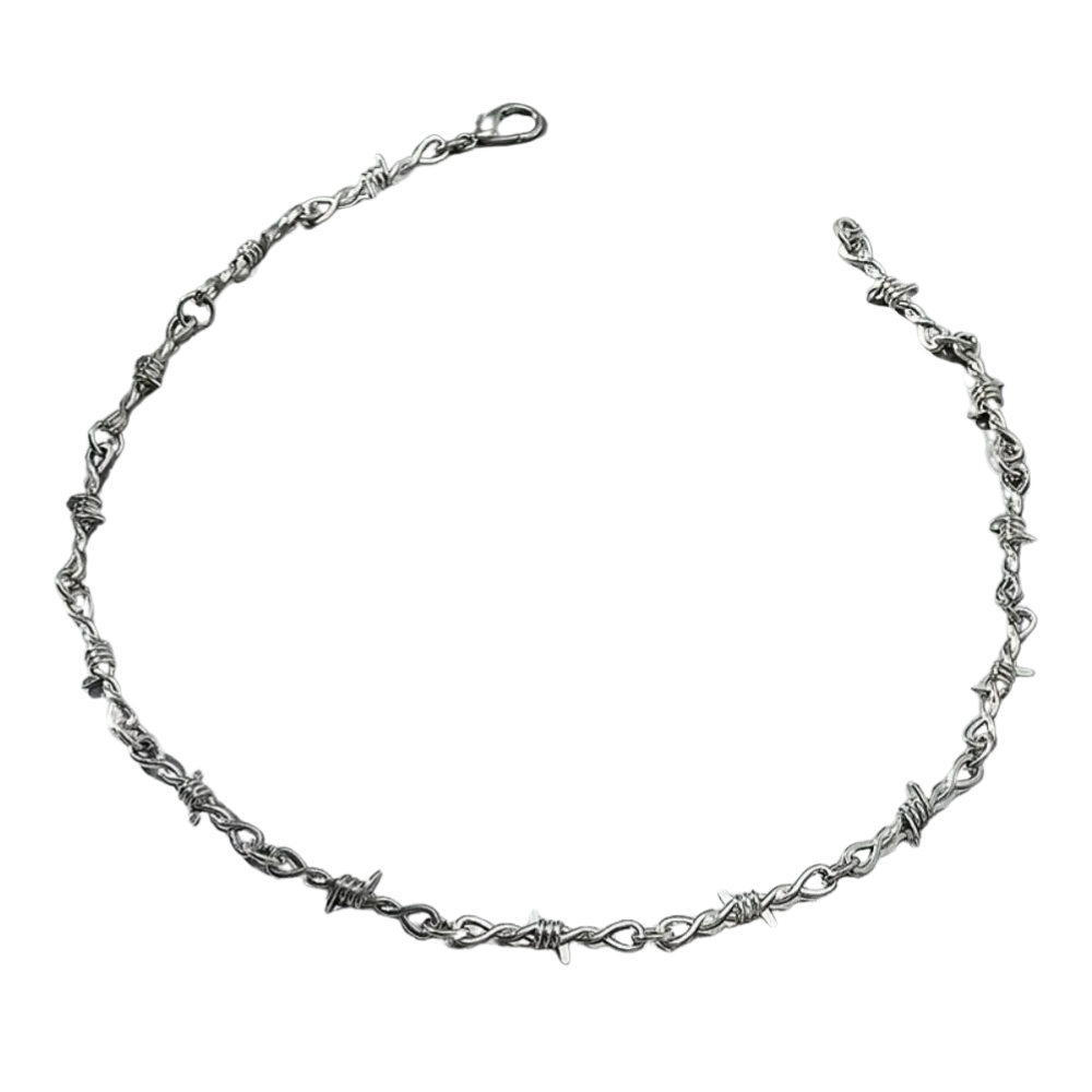 Collier Barbelé Acier Inoxydable