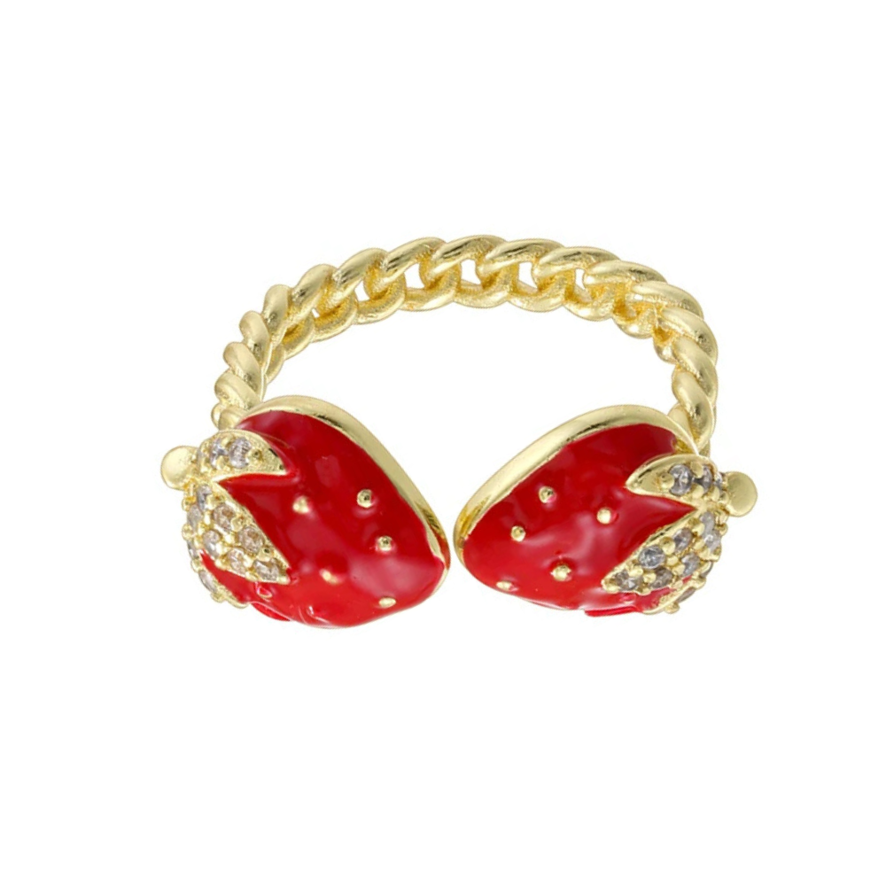 Bague Double Fraise