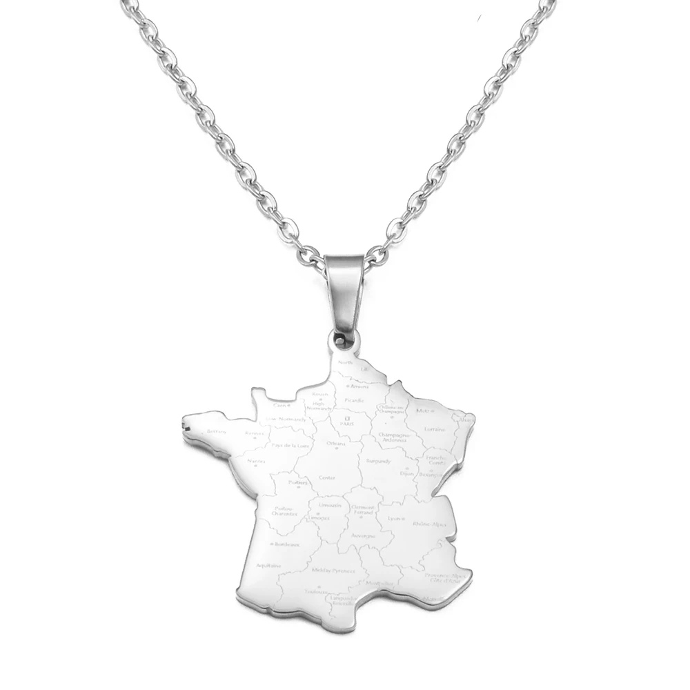 Collier Pendentif France argent