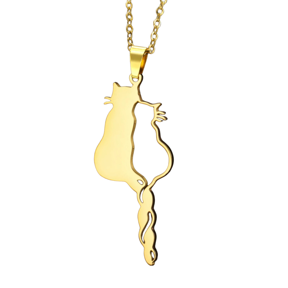 Collier Chat Amour