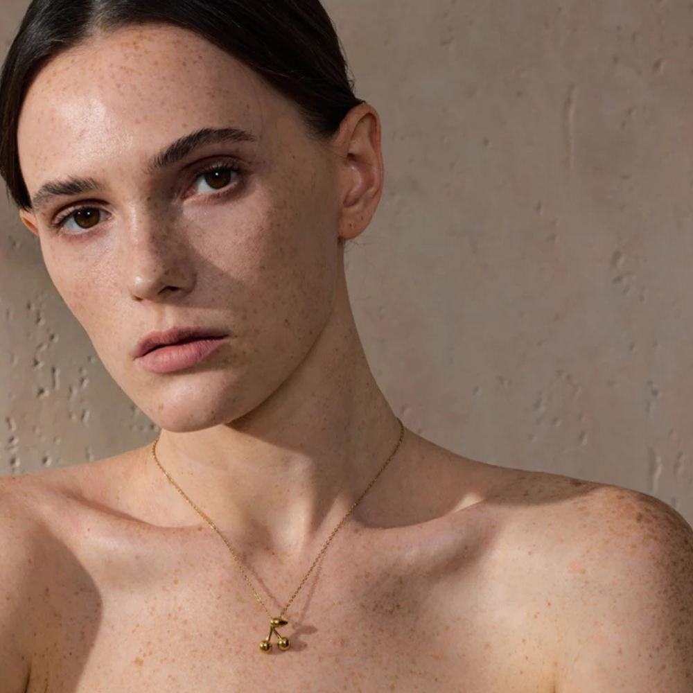 Collier Breloque Cerise femme