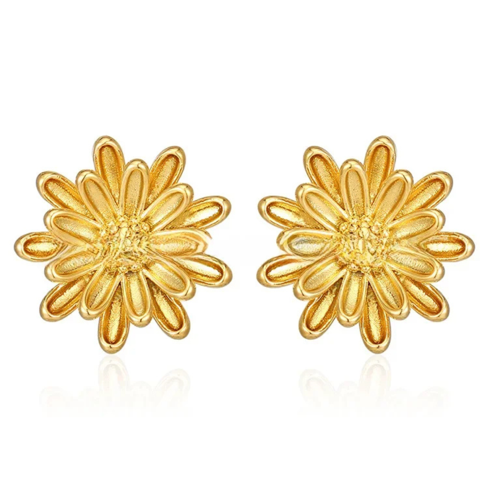 Boucles d'Oreilles Fleur Soleil