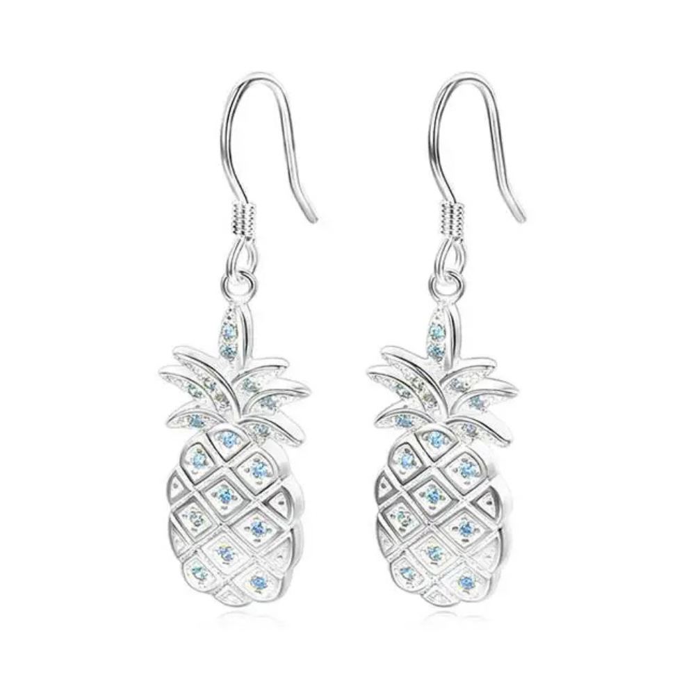 Boucles d'Oreilles Ananas Strass