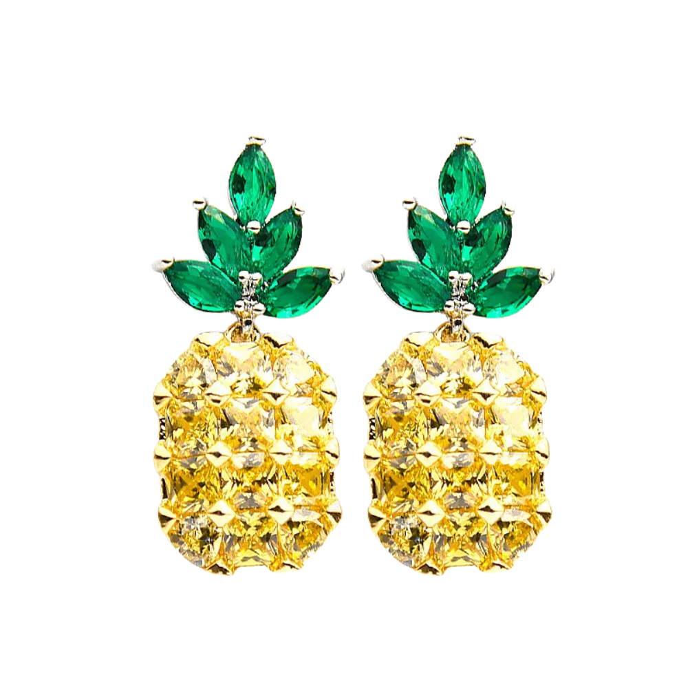 Boucles d'Oreilles Ananas Couleurs
