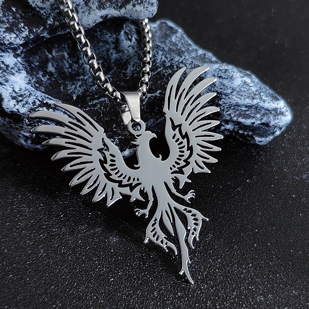 Collier avec Phœnix argent