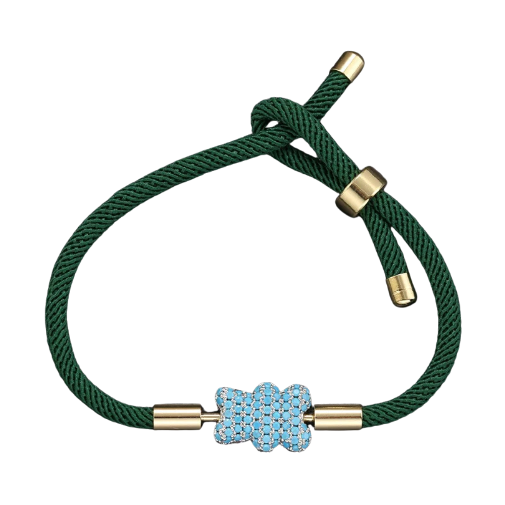 Bracelet Ourson Corde sapin