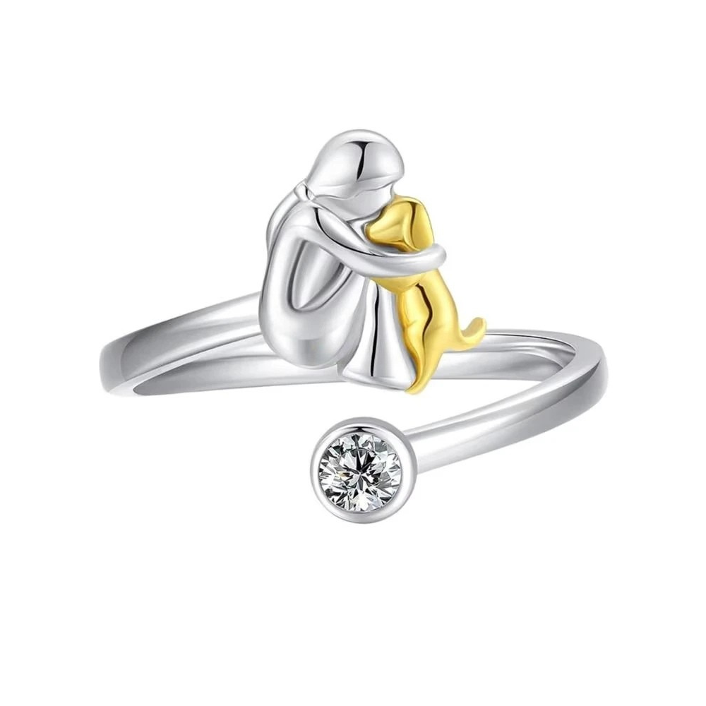Bague Chien Amour