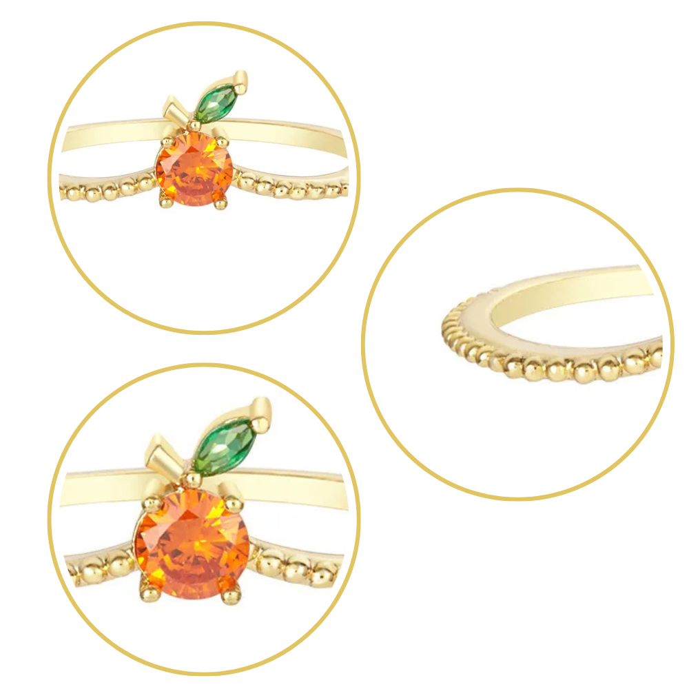 Bague Orange Femme