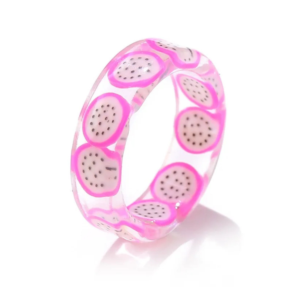 bague fruit dragon transparente