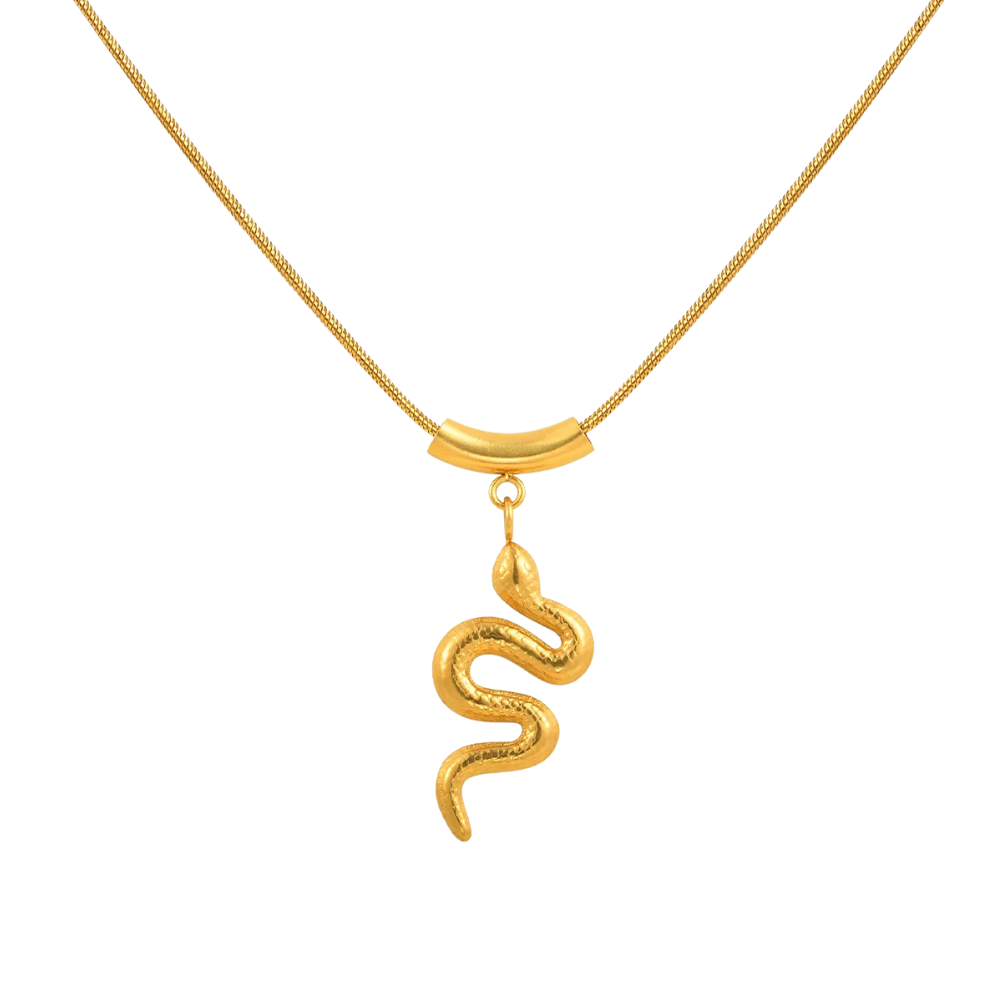 Collier Serpent Doré Femme