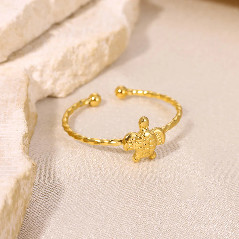 Bague Tortue or