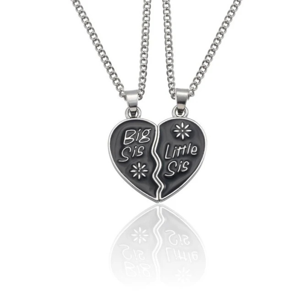 Collier Coeur Big et Lil Sis