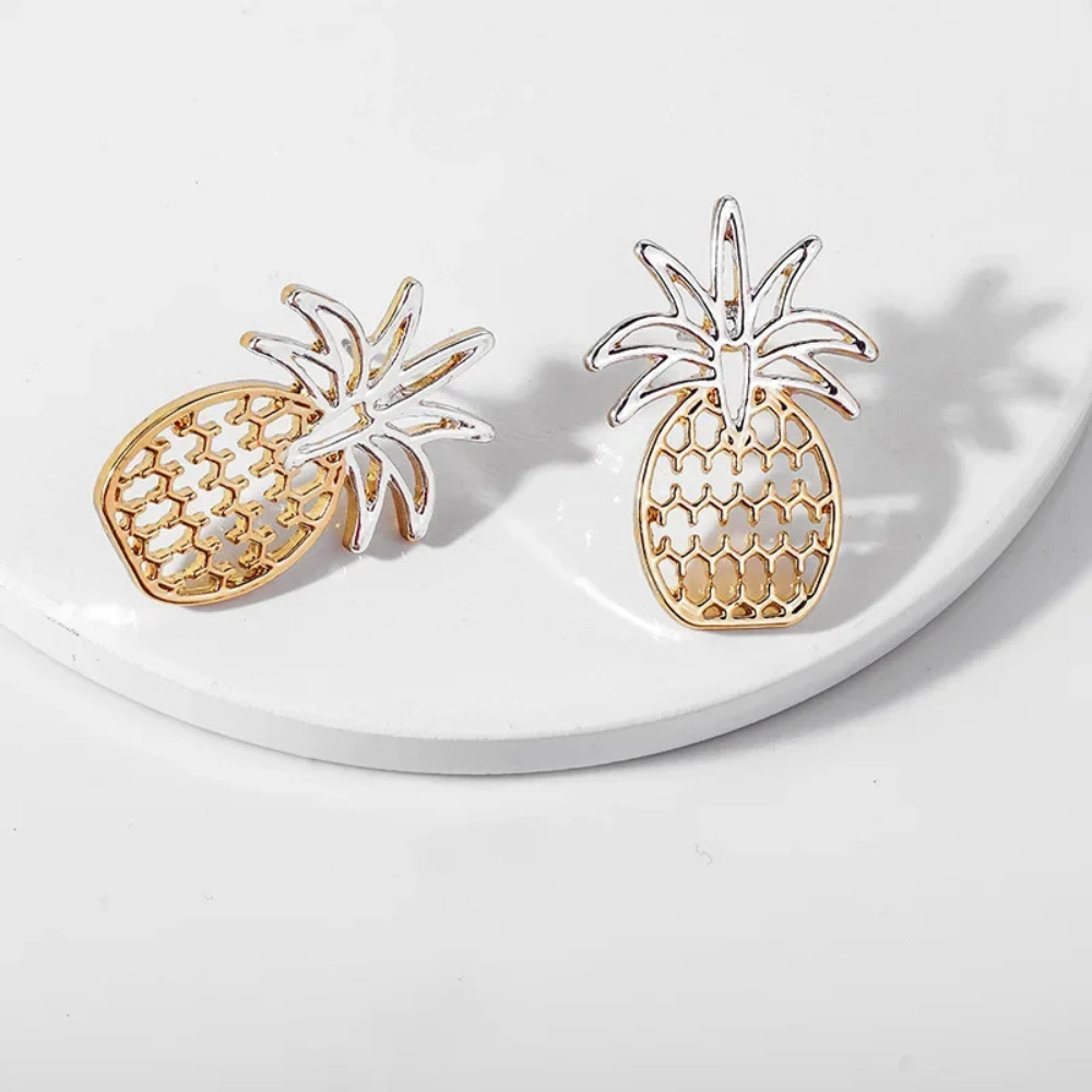 Boucles d'Oreilles Ananas Originales