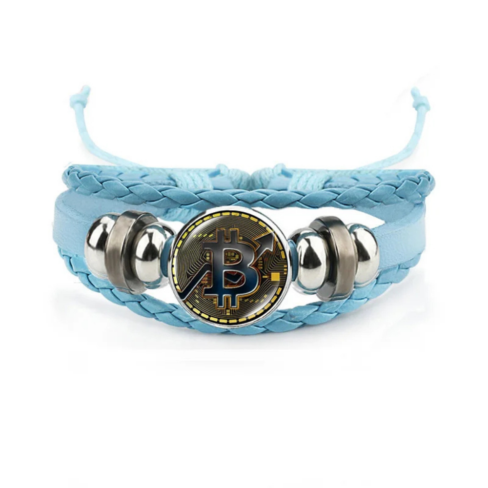 Bracelet Bitcoin Bleu