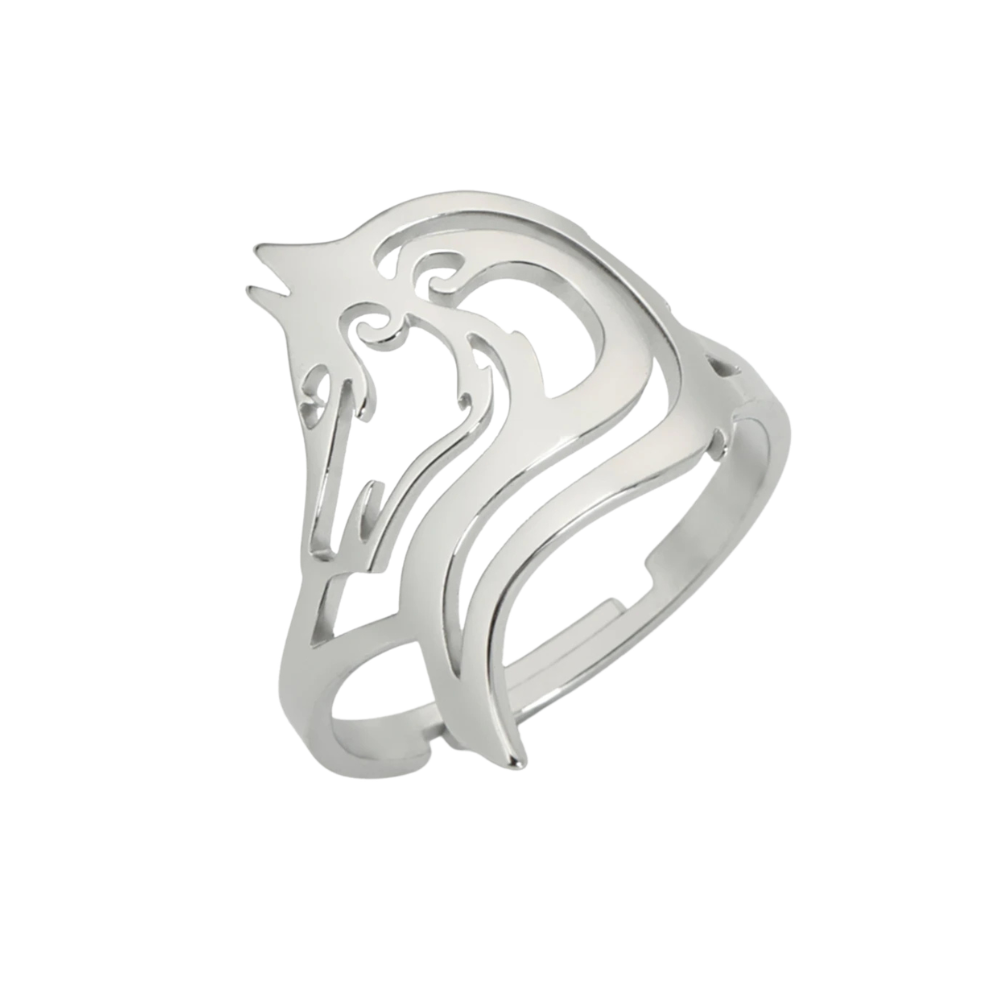 Bague Loup Femme argent