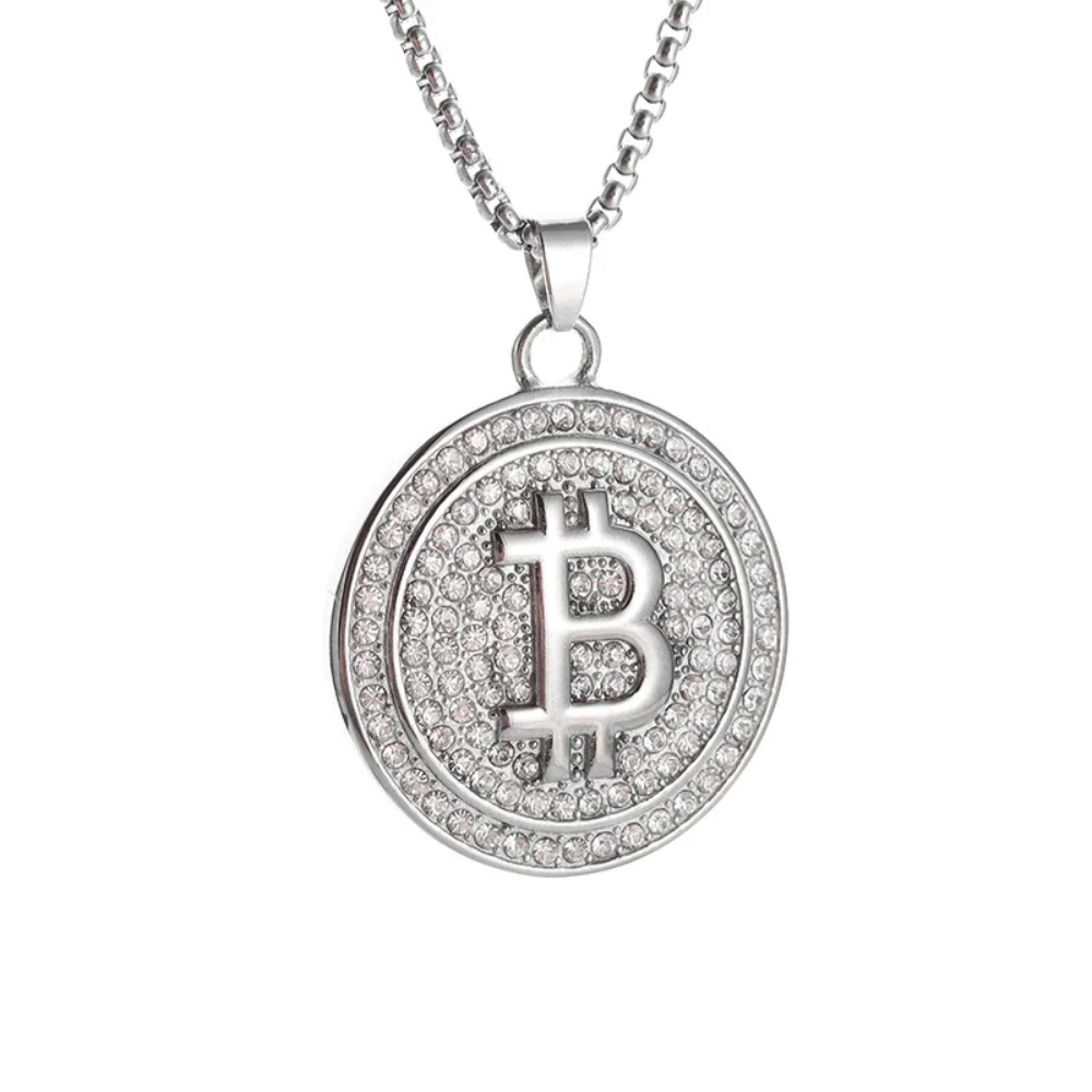 Collier Bitcoin Strass