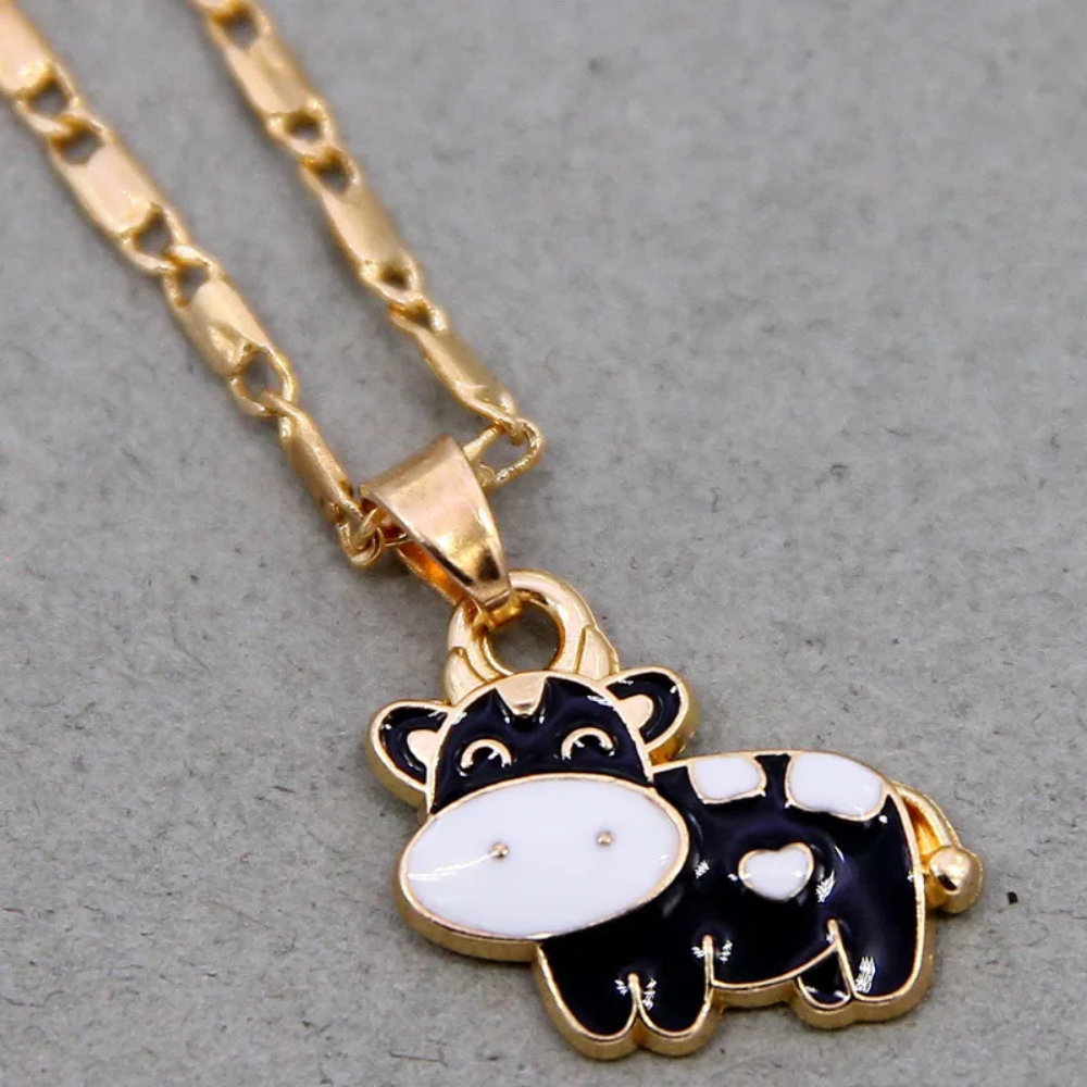 Collier Vache Noire femme