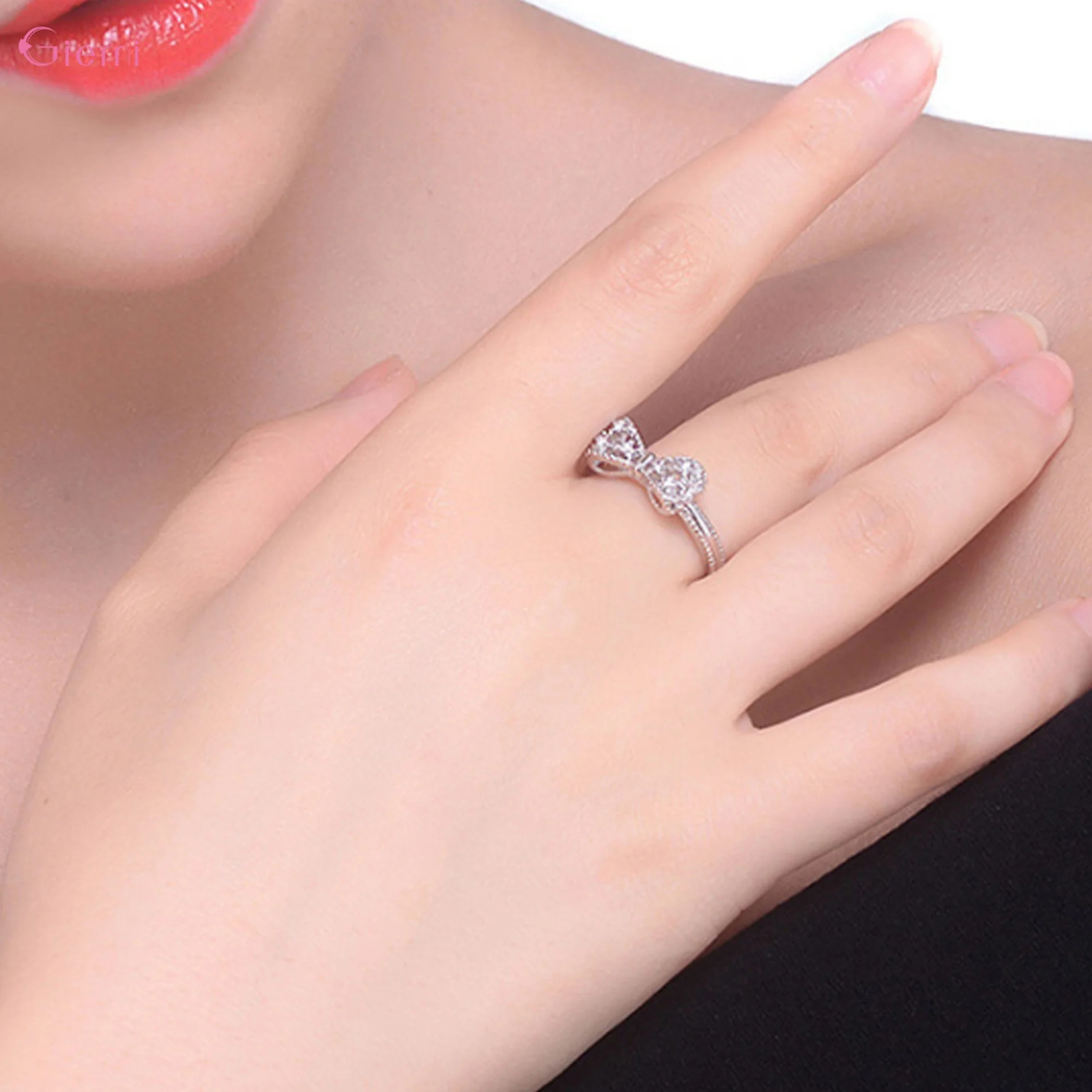 Bague Noeud Papillon Argent