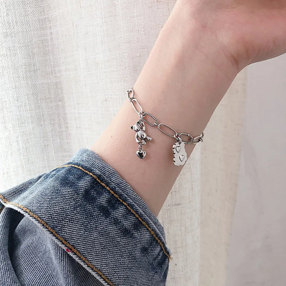Bracelet Ourson Tendance argent