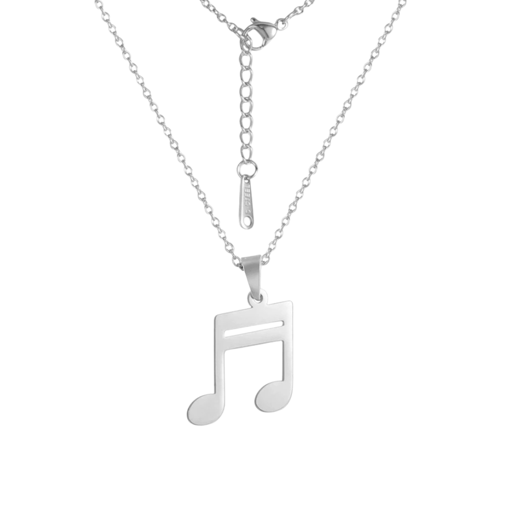 Collier Note de Musique argent
