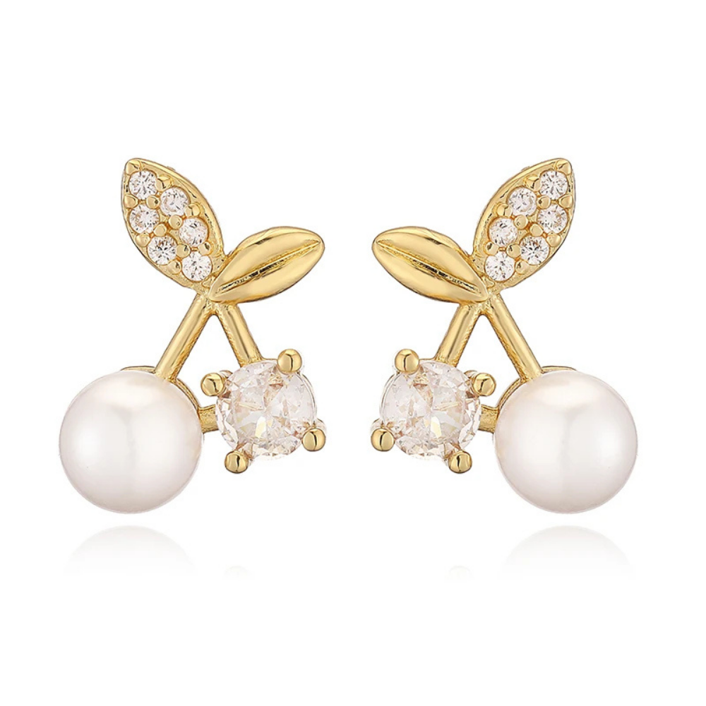 Boucles d'Oreilles Cerise Tendance