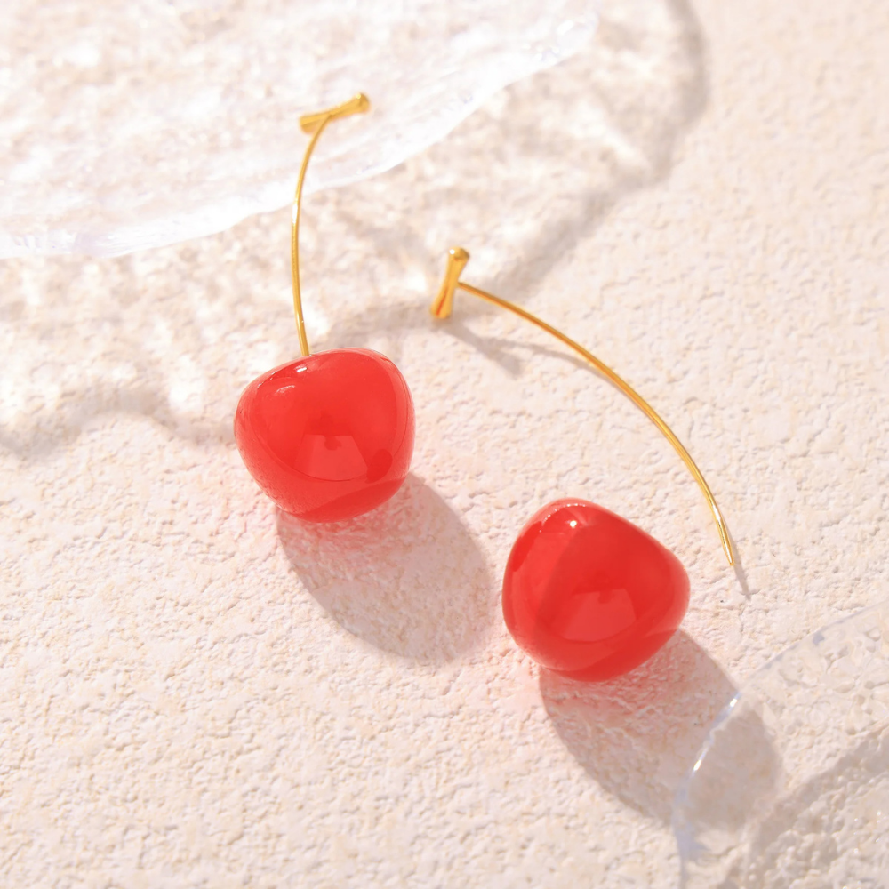 Boucles d'Oreilles Cerise Design
