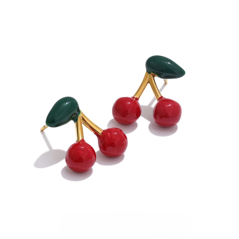 Boucles d'Oreilles Cerise