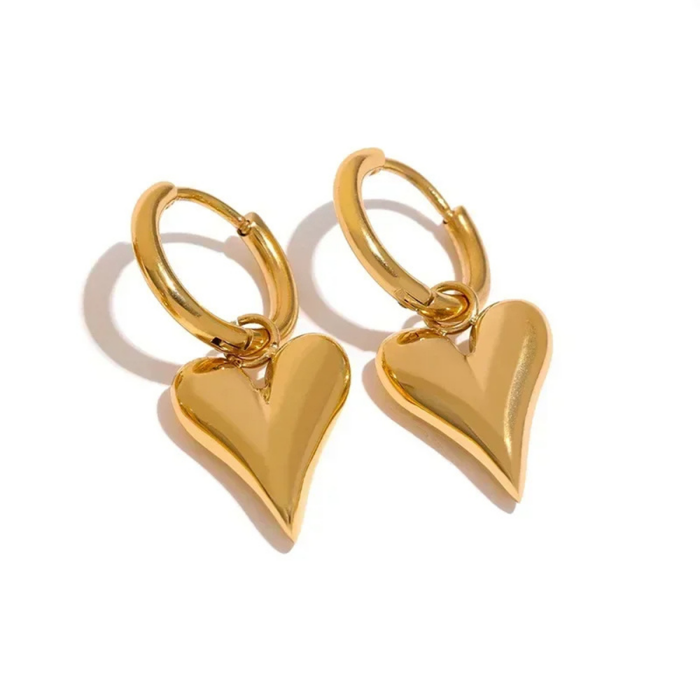 Boucles d'Oreilles Pendentif Cœur